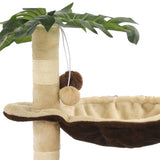 Kissan Kiipeilypuu Sisal-Pylväällä 50 Cm Beige Ja Ruskea