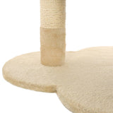 Kissan Kiipeilypuu Sisal-Pylväällä 50 Cm Beige Ja Ruskea