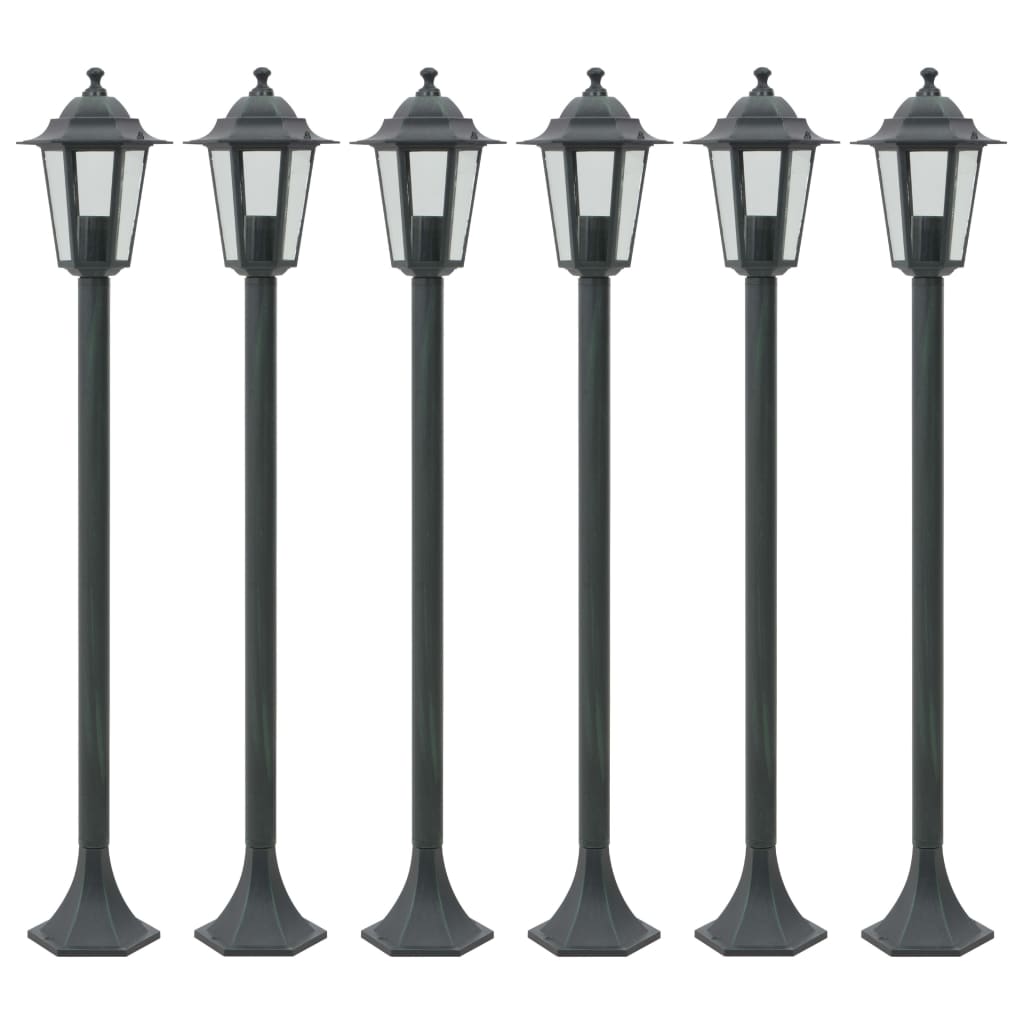Pylväsvalaisimet 6 Kpl E27 110 Cm Alumiini