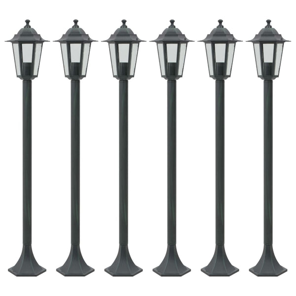 Pylväsvalaisimet 6 Kpl E27 110 Cm Alumiini