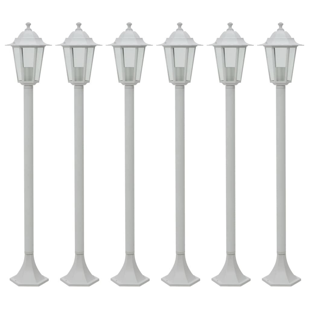 Pylväsvalaisimet 6 Kpl E27 110 Cm Alumiini
