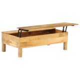 Sohvapöytä Kiinteä Mangopuu 110X55X35 Cm
