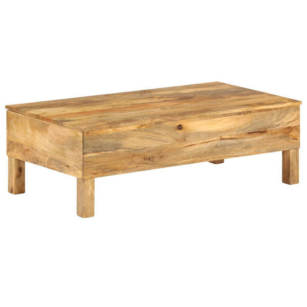 Sohvapöytä Kiinteä Mangopuu 110X55X35 Cm
