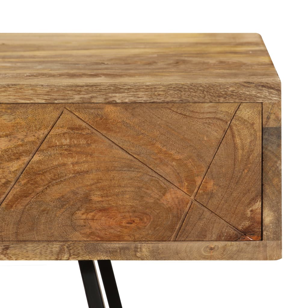 Kirjoituspöytä Vetolaatikoilla Kiinteä Mangopuu 110X50X76 Cm