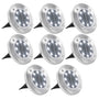 Aurinkoenergia Maavalaisimet 8 Kpl Led