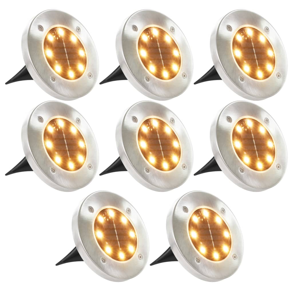Aurinkoenergia Maavalaisimet 8 Kpl Led