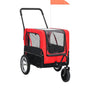 2-In-1 Lemmikkikärry Pyörään/Juoksurattaat