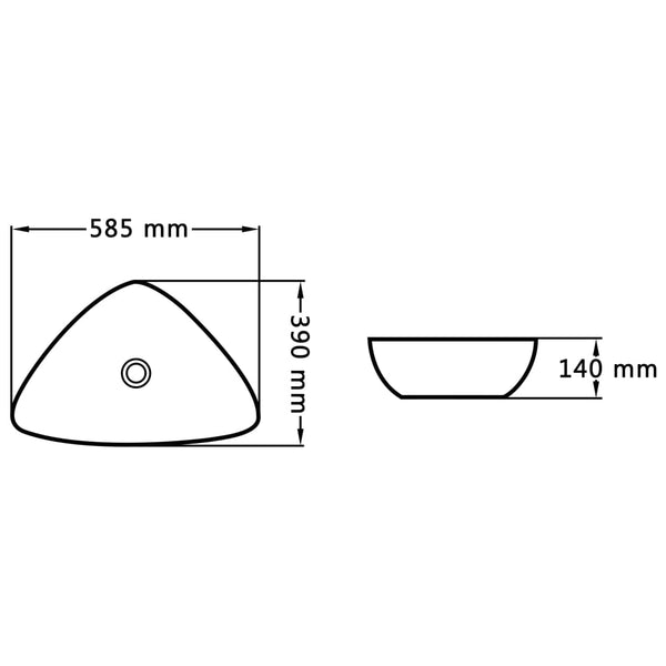 Pesuallas 58,5X39X14 Cm Keraaminen