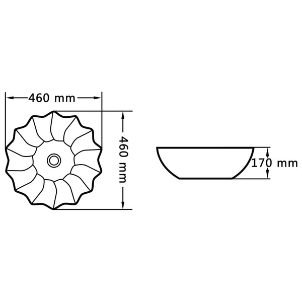 Pesuallas 46X17 Cm Keraaminen