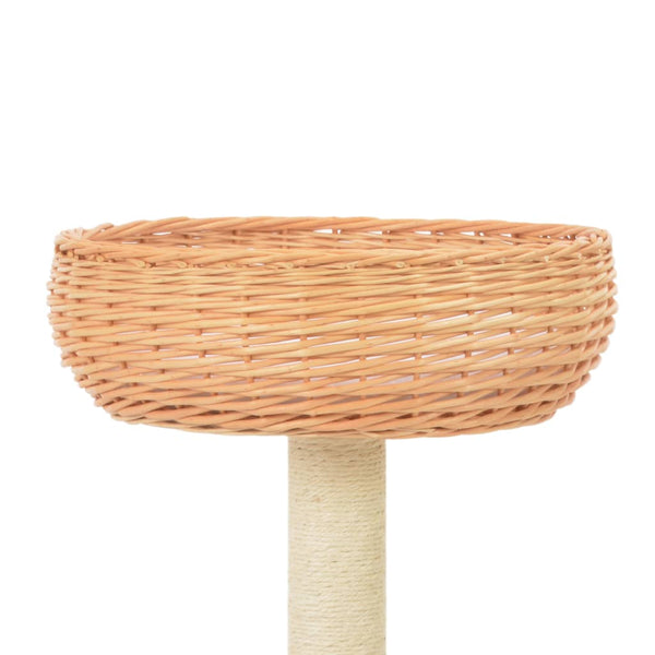 Kissan Kiipeilypuu Sisal-Pylväällä Luonnollinen Paju