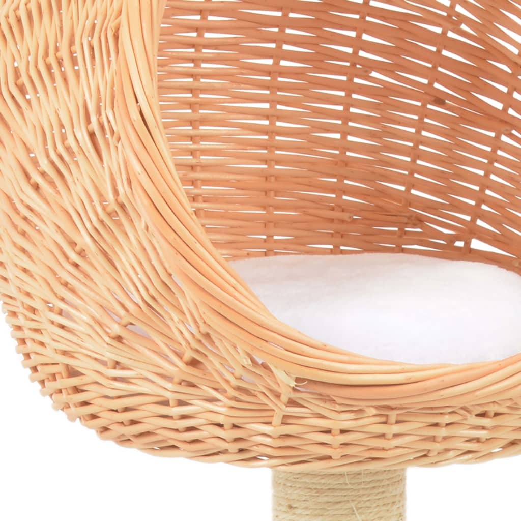 Kissan Kiipeilypuu Sisal-Pylväällä Luonnollinen Paju