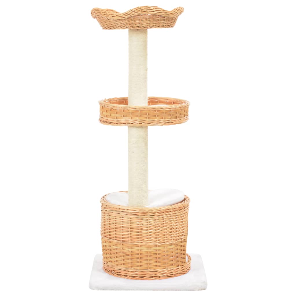 Kissan Kiipeilypuu Sisal-Pylväällä Luonnollinen Paju