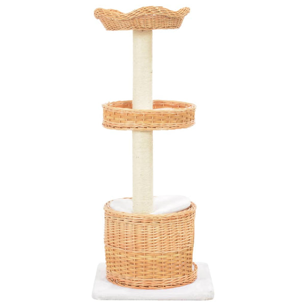 Kissan Kiipeilypuu Sisal-Pylväällä Luonnollinen Paju