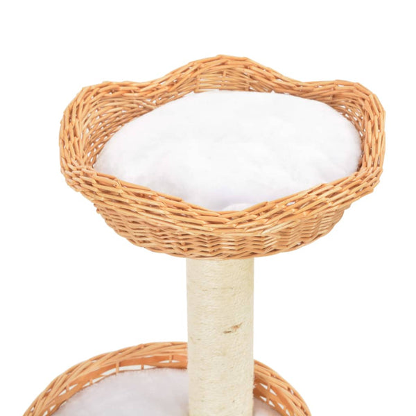 Kissan Kiipeilypuu Sisal-Pylväällä Luonnollinen Paju