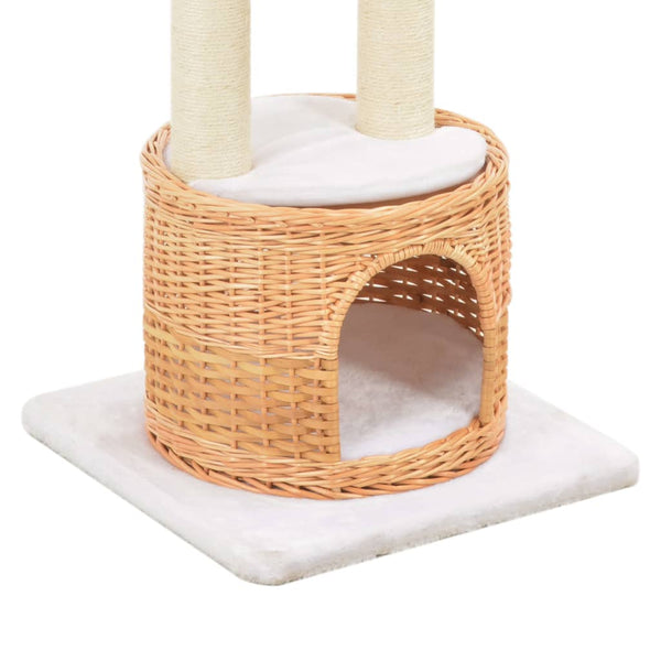 Kissan Kiipeilypuu Sisal-Pylväällä Luonnollinen Paju