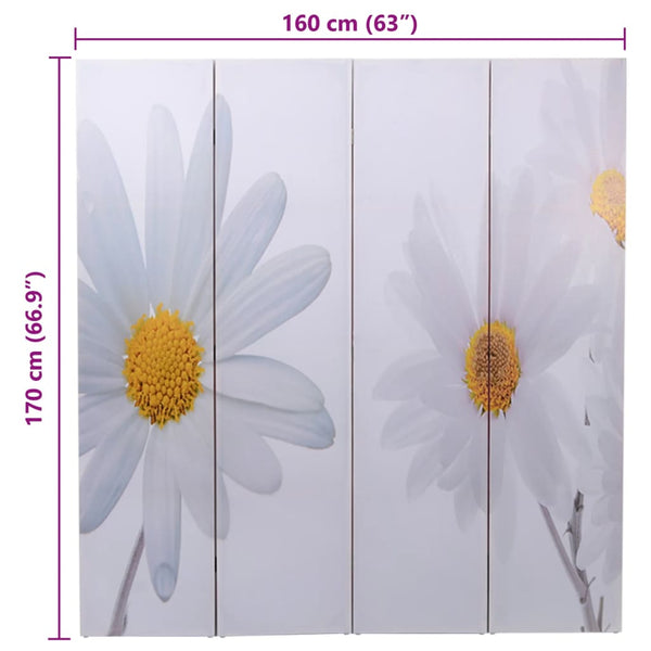 Taitettava Tilanjakaja 160X170 Cm Kukka