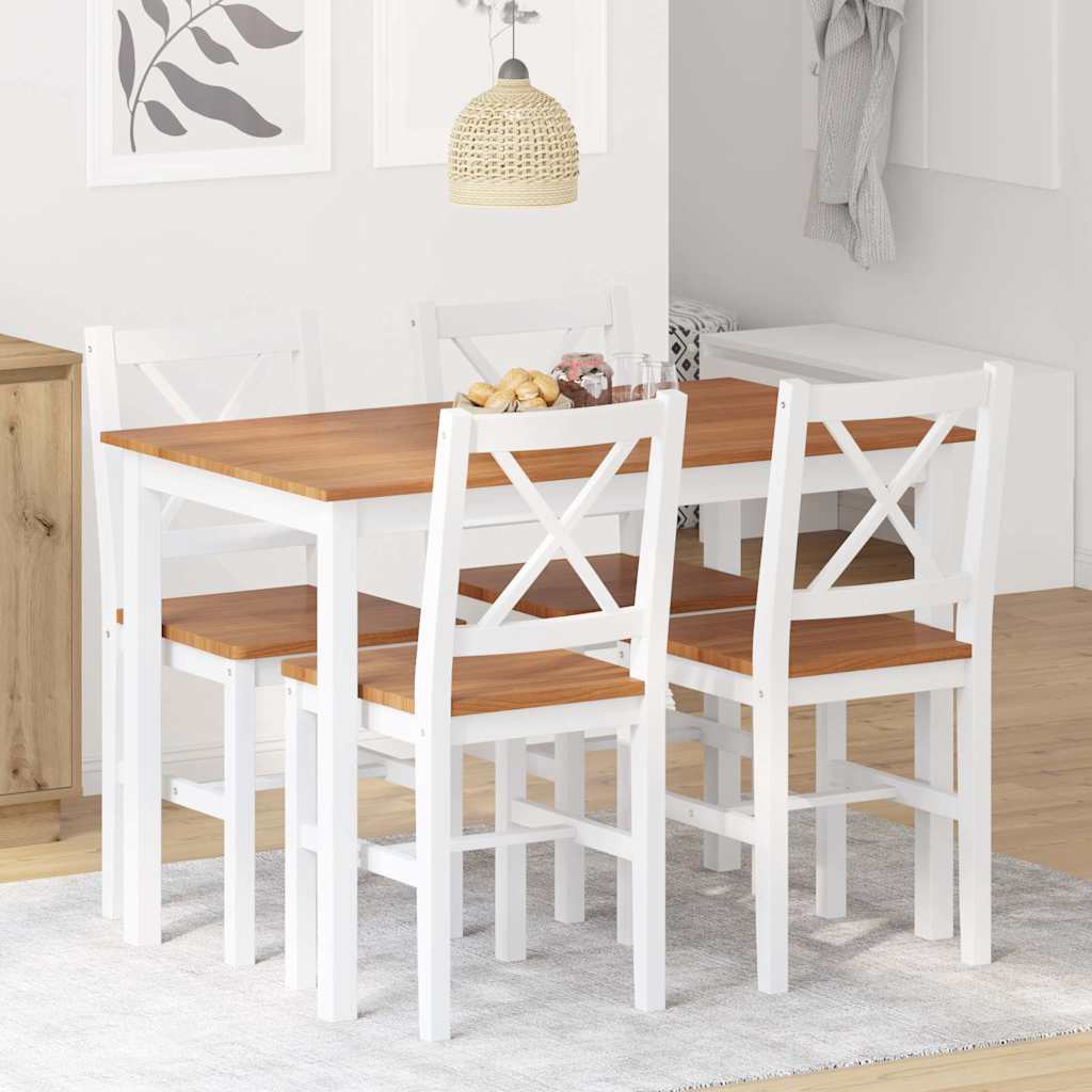 5-Osainen Ruokailuryhmä Ja Valkoinen