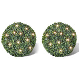 Puksipuupallot 27 Cm Aurinkoenergia Led-Valonauhat 2 Kpl