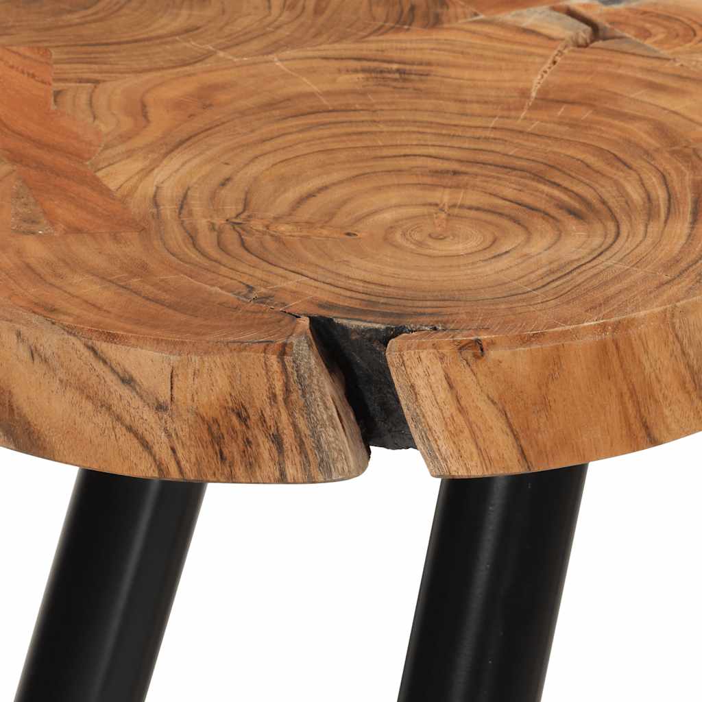 Sohvapöytä 35 Cm 6 Puunrunkolevyä Kiinteä Akaasiapuu