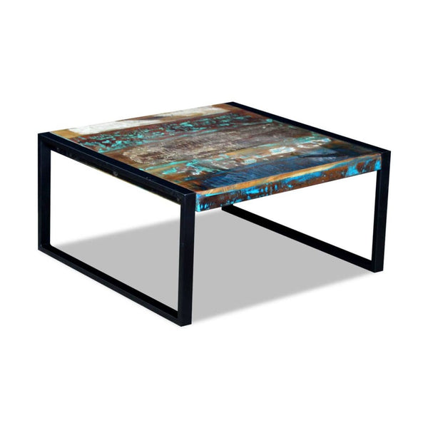 Sohvapöytä Täysi Kierrätyspuu 80X80X40 Cm