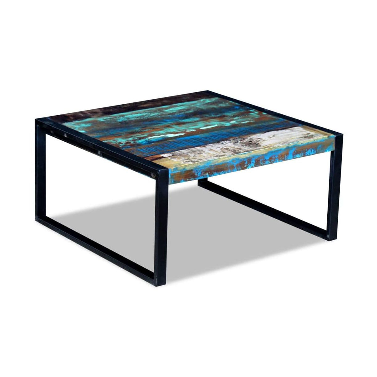 Sohvapöytä Täysi Kierrätyspuu 80X80X40 Cm