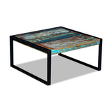 Sohvapöytä Täysi Kierrätyspuu 80X80X40 Cm