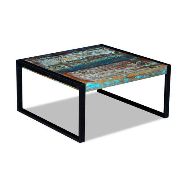 Sohvapöytä Täysi Kierrätyspuu 80X80X40 Cm