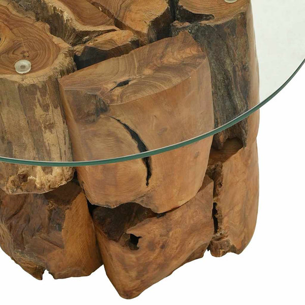 Sohvapöytä Täysi Tiikki Ajopuu 60 Cm