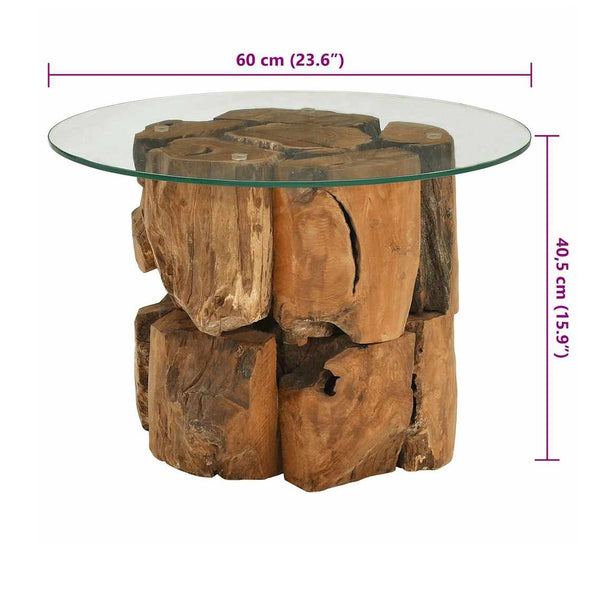 Sohvapöytä Täysi Tiikki Ajopuu 60 Cm
