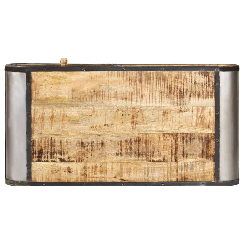 Sohvapöytä 100X50X35 Cm Kiinteä Mangopuu