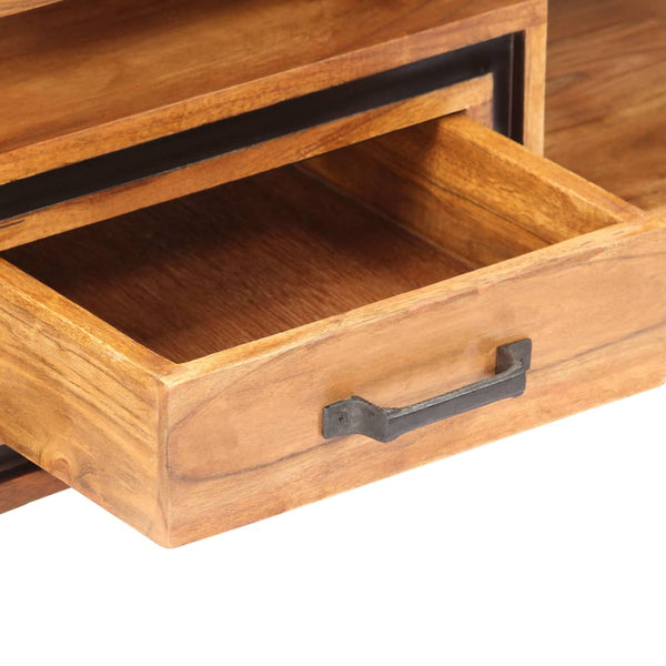 Sohvapöytä 100X45X33 Cm Täysi Akaasiapuu