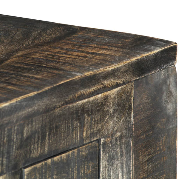 Työpöytä Musta 110X50X75 Cm Täysi Mangopuu