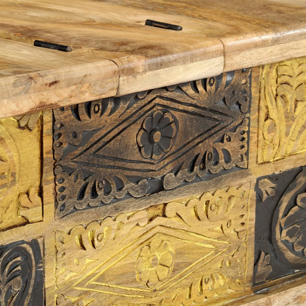 Sohvapöytä 100X50X35 Cm Täysi Mangopuu