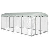 Koiran Ulkohäkki Katoksella 7,6X3,8X2,3 M