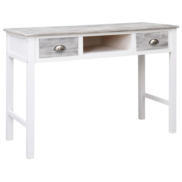 Kirjoituspöytä Valkoinen 110X45X76 Cm Puinen