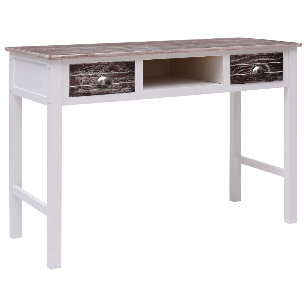 Kirjoituspöytä Valkoinen 110X45X76 Cm Puinen