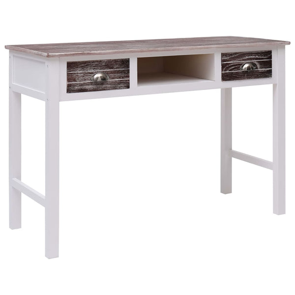Kirjoituspöytä Valkoinen 110X45X76 Cm Puinen