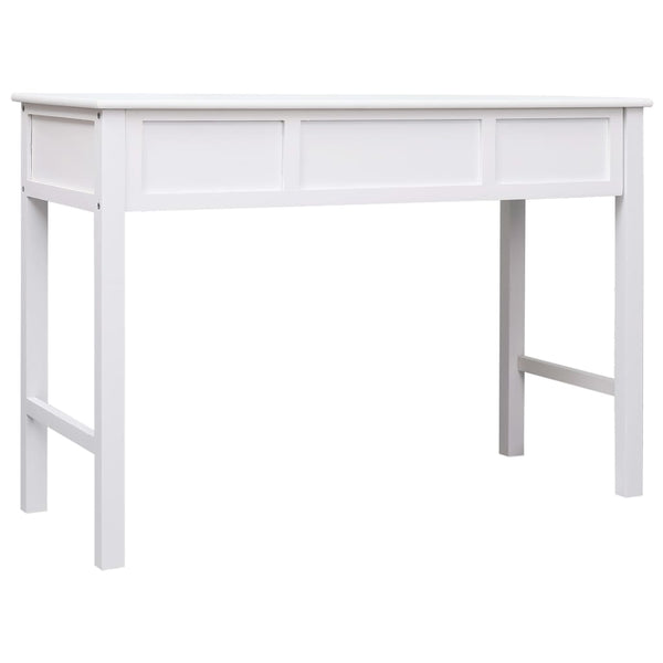 Kirjoituspöytä Valkoinen 110X45X76 Cm Puinen