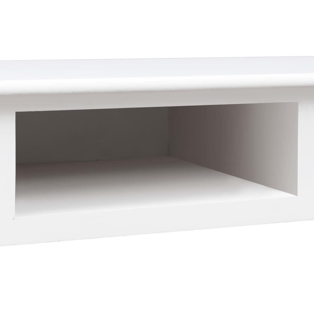 Kirjoituspöytä Valkoinen 110X45X76 Cm Puinen