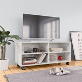 Tv-Taso Rullapyörillä 90X35X35 Cm Tekninen Puu