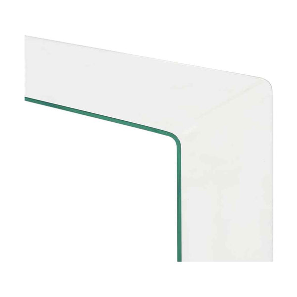 2-Osainen Sohvapöytäsarja 90X30X20/110X30X40 Cm Karkaistu Lasi