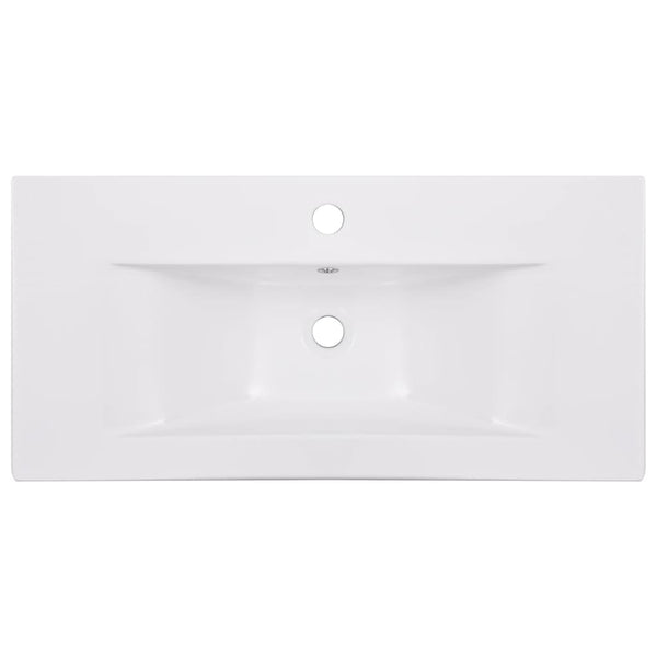 Sisäänrakennettu Pesuallas 81X39,5X18,5 Cm Keraaminen Valkoinen