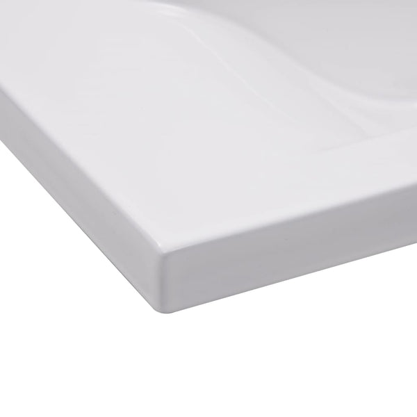 Sisäänrakennettu Pesuallas 81X39,5X18,5 Cm Keraaminen Valkoinen