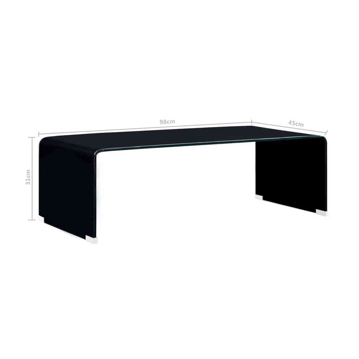 Sohvapöytä 98X45X31 Cm Karkaistu Lasi