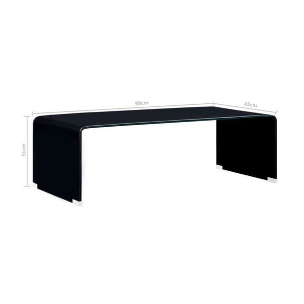 Sohvapöytä 98X45X31 Cm Karkaistu Lasi