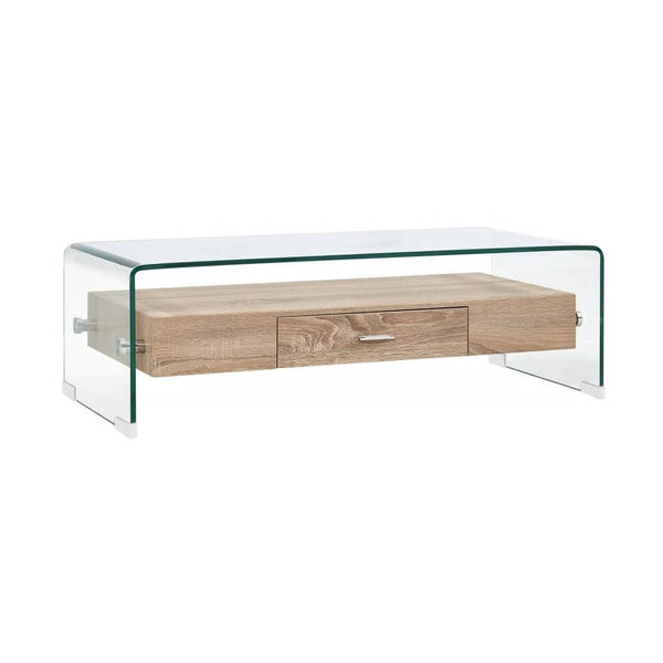 Sohvapöytä Kirkas 98X45X31 Cm Karkaistu Lasi