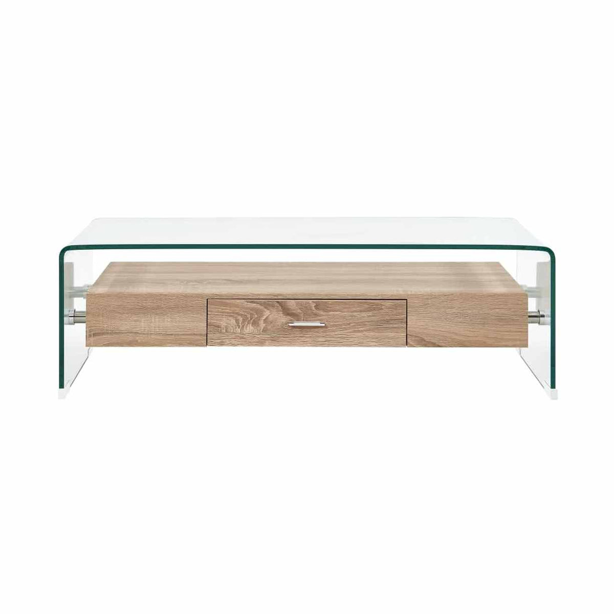 Sohvapöytä Kirkas 98X45X31 Cm Karkaistu Lasi