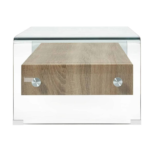 Sohvapöytä Kirkas 98X45X31 Cm Karkaistu Lasi