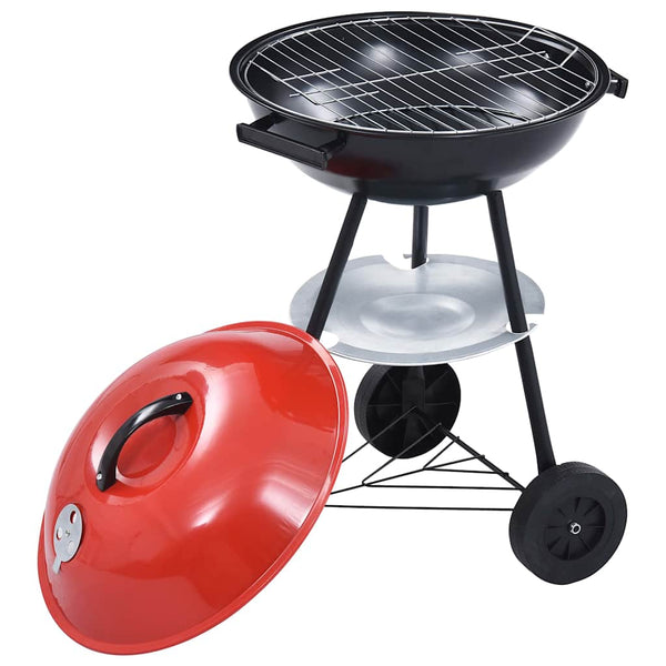 Kannettava Xxl Hiiligrilli Pyörillä 44 Cm