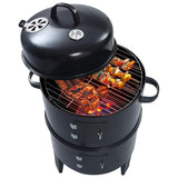 3-In-1 Hiilisavustin Bbq-Grilli 40X80 Cm